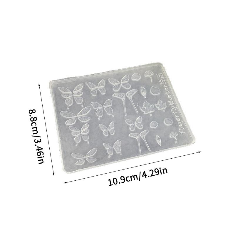 High Transparency Butterfly 3D Silicone Mold Nail Art Decoration Nails Diy Design Silicone Nail Art Template Nail Mold