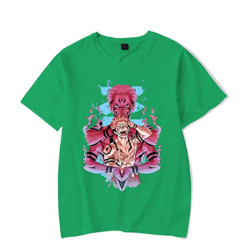 

Новая футболка с принтом аниме Ryomen Sukuna для женщин и мужчин, модная повседневная летняя футболка унисекс с коротким рукавом в стиле аниме 4XL