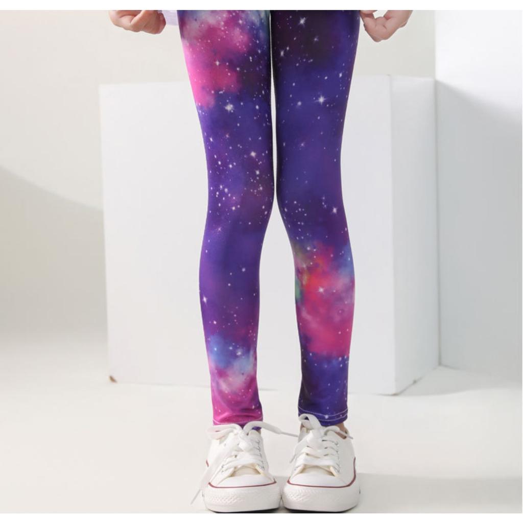Enfants, Extensibles, Leggings, Pantalon Fille, Été, Coupe Ajustée, Pantalon Imprimé