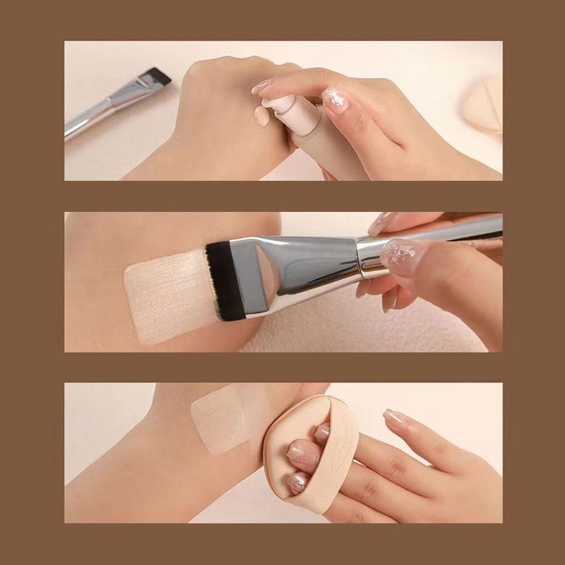 Ultra Thin Foundation Brush Lightweight Face Contour Brush Flat Contour Brush Blending Foundation Cream Makeup Brushes Beauty