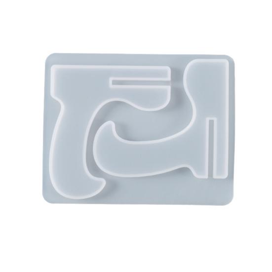 DIY Craft Phone Stand Mold Non-stick Quick Demoulding Easy Clean Casting Tool Reusable Epoxy Resin Casting Mold for Gift