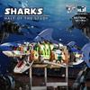 US & Japan Semi-Mechanical Shark and Movable Model Parrot Building Blocks with Lights - Punk Assembly Toy