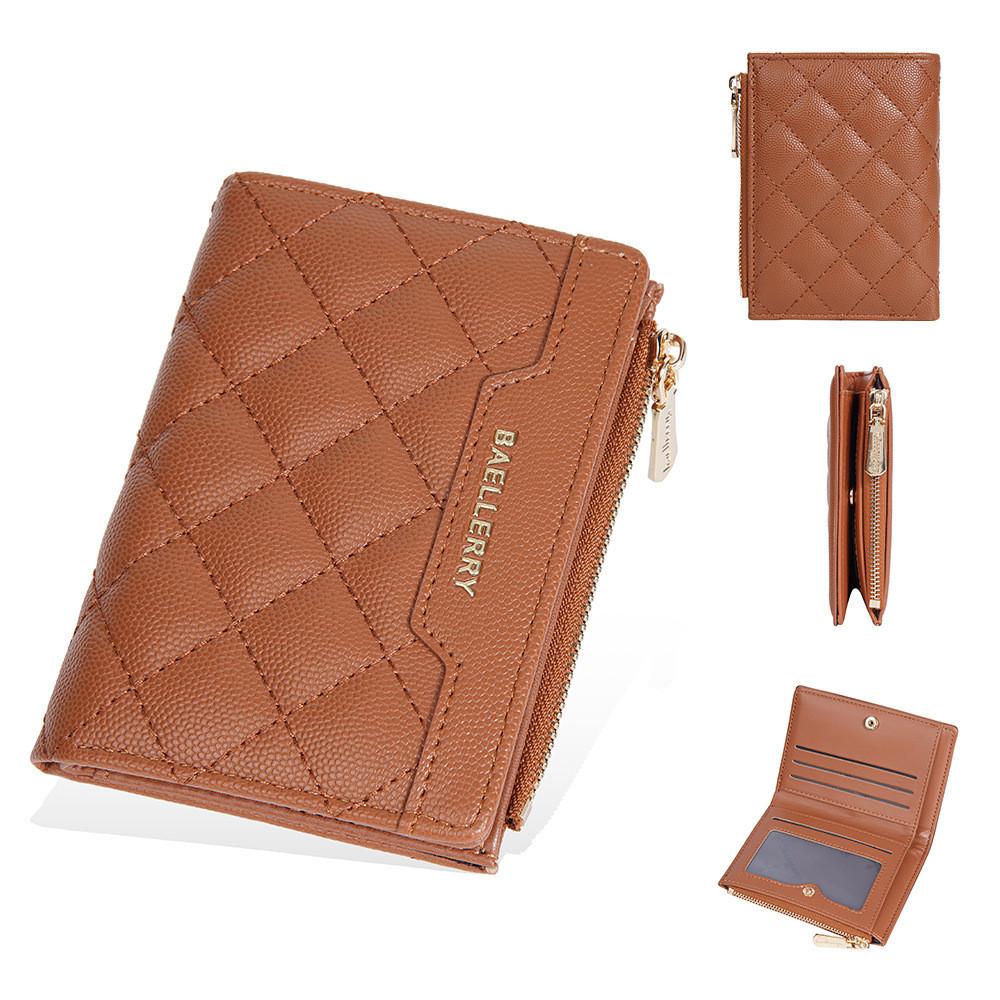 Crossborder Style Ladies Short Wallet With Pu Material And Multicard Slots For Daily Use