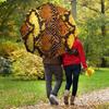 1pc Snake Skin Pattern Automatic Folding Umbrella, Heavy Duty 8 Rib Iron Frame,  Suitable for Travel, Daily Use, Birthday, Decor Gift  91