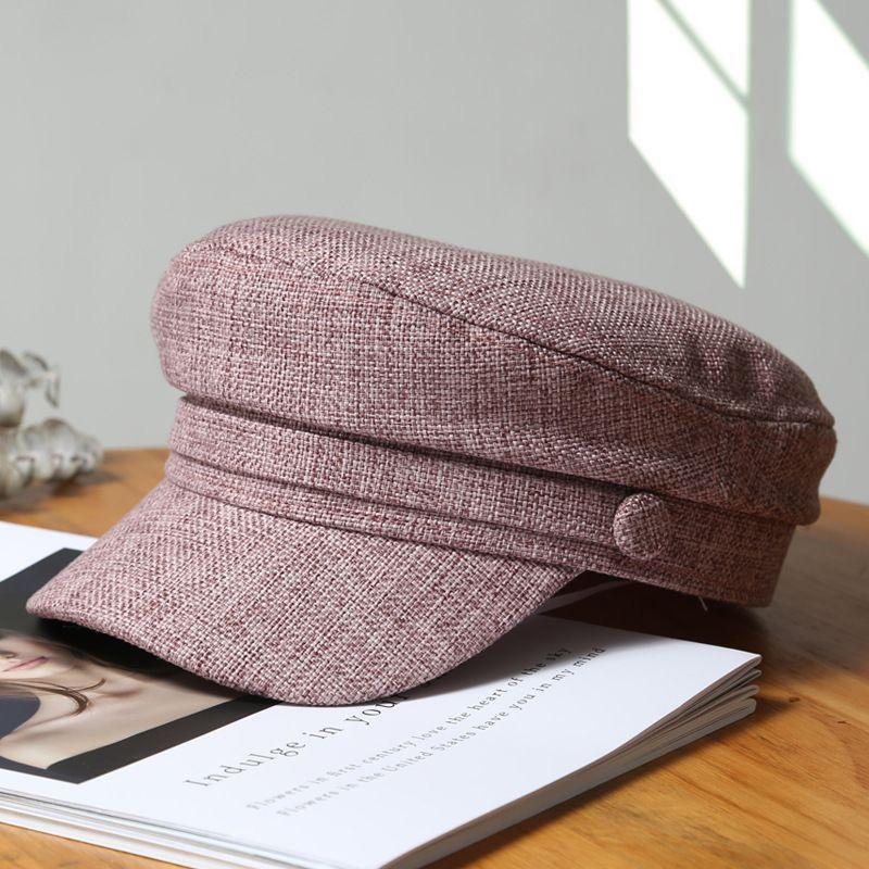 Newsboy Brand Latest Fresh School Old Vintage Octagonal Casual Fashionable Trendy Hat Navy Cap Female Summer Spring Women'S For Berets Hats Kepi
