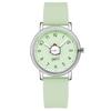 Women'S Candy Color Silicone High-Value Fashionable Student Watch Small Cartoon Round Dial Women'S Gift Waterproof Watch