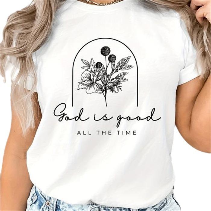 Short-sleeved T-shirt European and American summer new women's fashion casual home commuting versatile round neck short-sleeved T-shirt