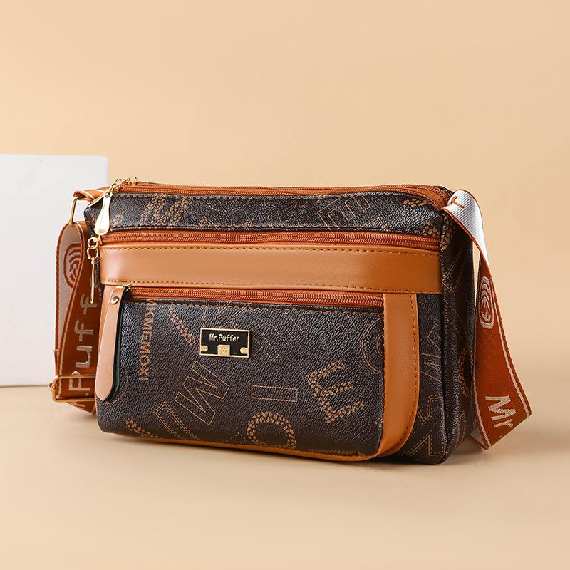 Wide-shoulder Crossbody Bag for Women, A Fashionable Trend. It's A Single-shoulder Bag for Middle-aged and Elderly Mothers