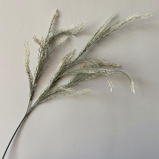 1Pc Artificial Long Branch Three-Pronged Staghorn Grass Centerpiece Home Decor