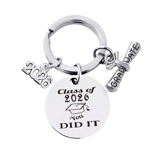 Keychain Pendant Class of 2026 Durable Stainless Steel Keepsake Nursing Law Students Keychain