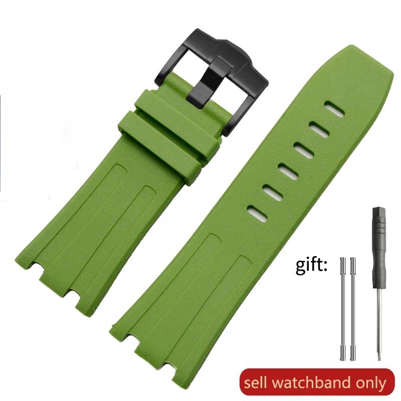 Watch Band Silicone Men's 28mm for AP Audemars and Piguet Royal Oak Offshore 15400 15703 26471 26474 15703 15706 Watch Strap