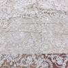 Embroidered Lace Fabric with Flower-like Patterns Suitable for Wedding Dresses Formal Gowns and Designer Clothing Fabrics