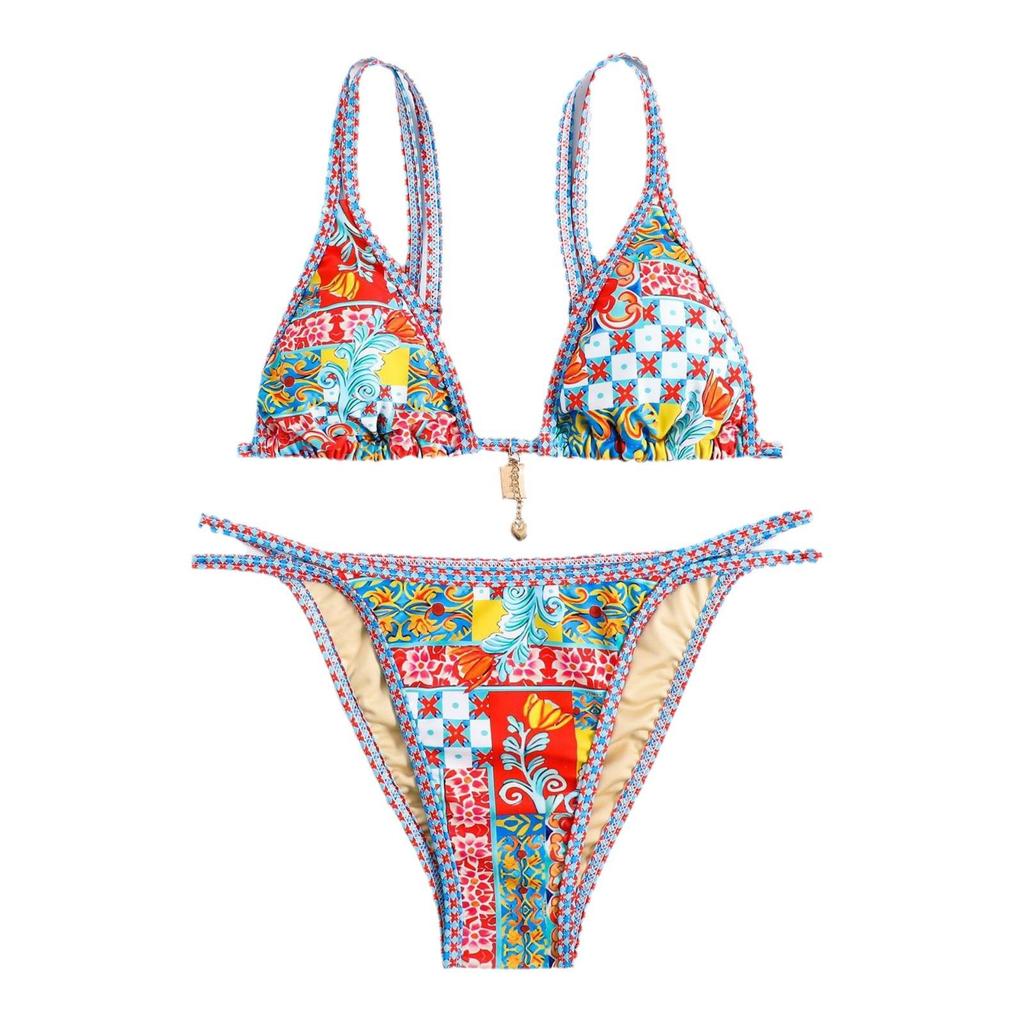 2025 Sexy Printed Bikini Swimsuit - European & American Fashion for Women