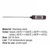 Cooking Thermometer Multi-use High Clarity Display Stainless Steel Kitchen Meat Thermometer for Home