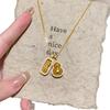 Chopin Necklace: Pixiu Vajra Diamond Gourd Pendant Layered Clavicle Chain