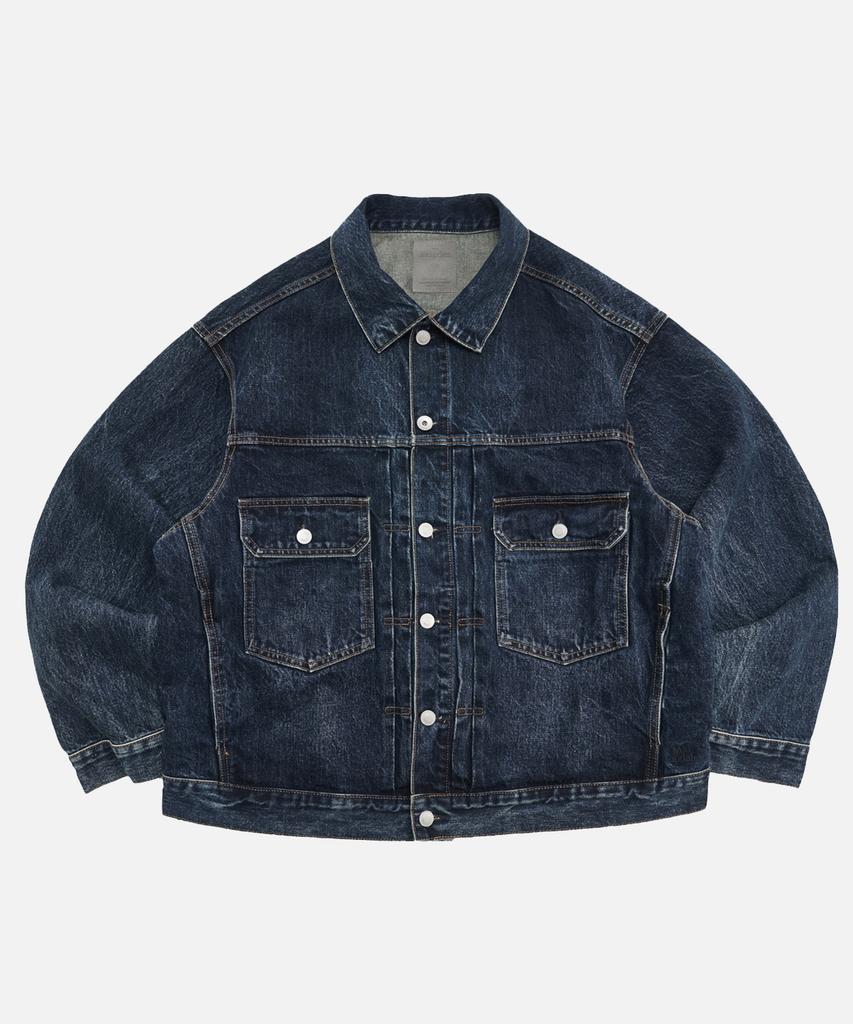 Midupdate Dark Washing Type2 Trucker Denim Jacket_Indigo