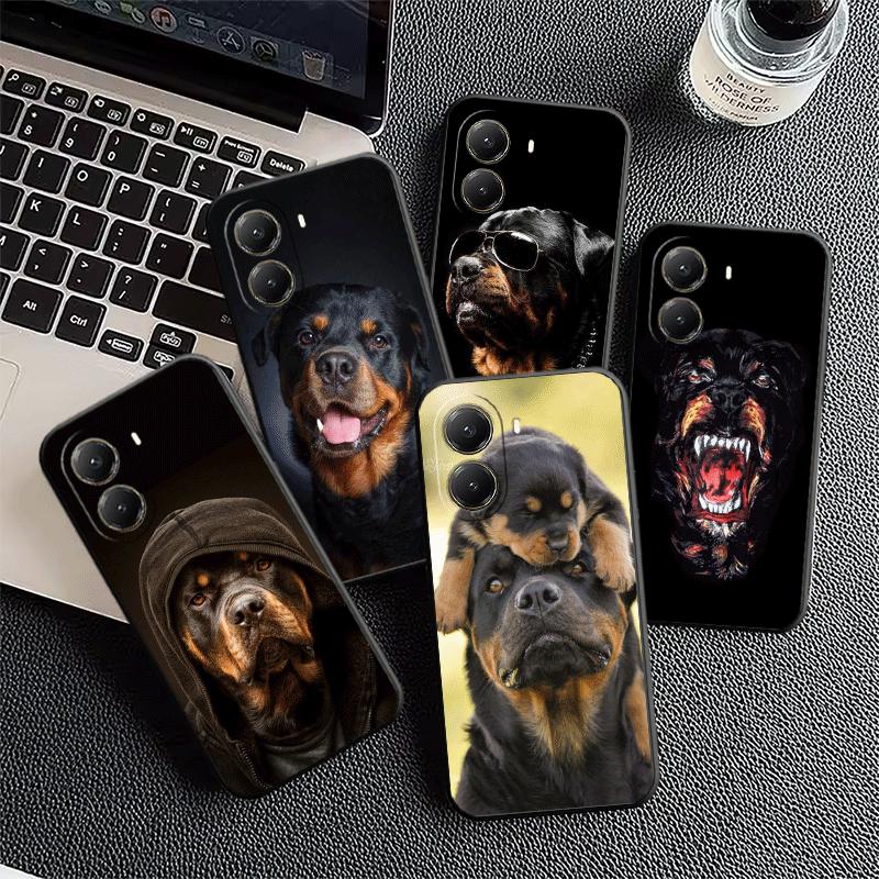 Rottweiler Dog Soft Phone Case for Xiaomi Poco X5 X6 X7 X8 Pro Max X3 F7 F8 Ultra M8 M7 M6 M5 Redmi 15 15C 14C 13C 12C X4 F6
