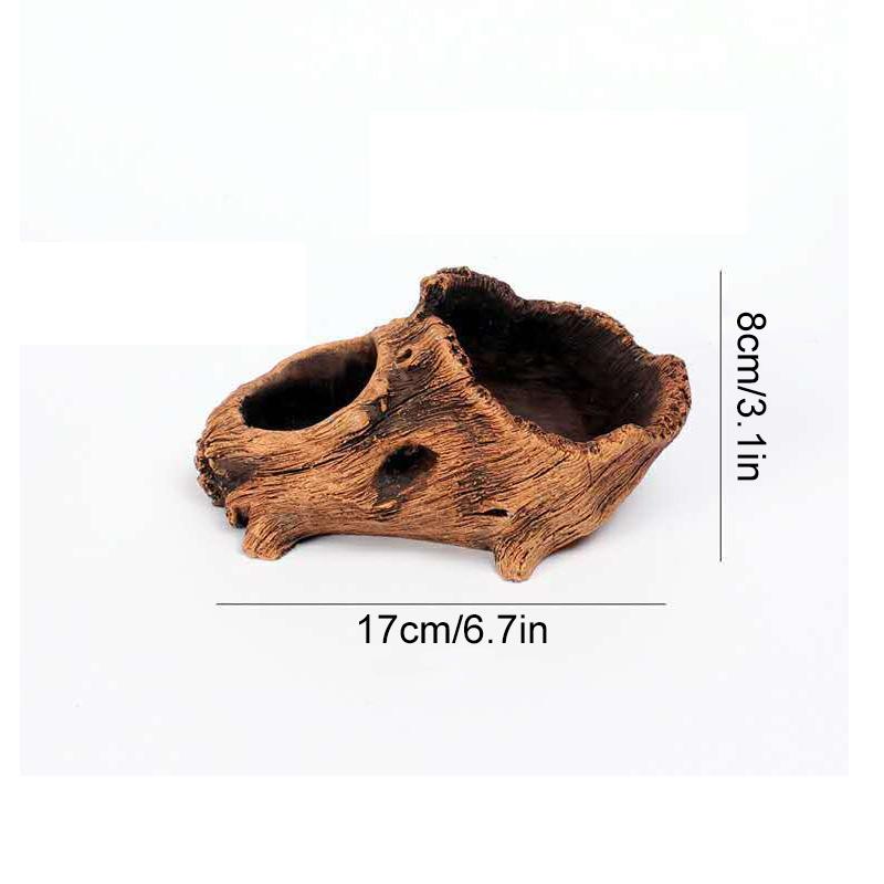 

1PC Cement Retro Tree Stumps Sculpture Creative Succulent Flower Pot Small Cactus Planter Imitation Tree Stump Root Carving