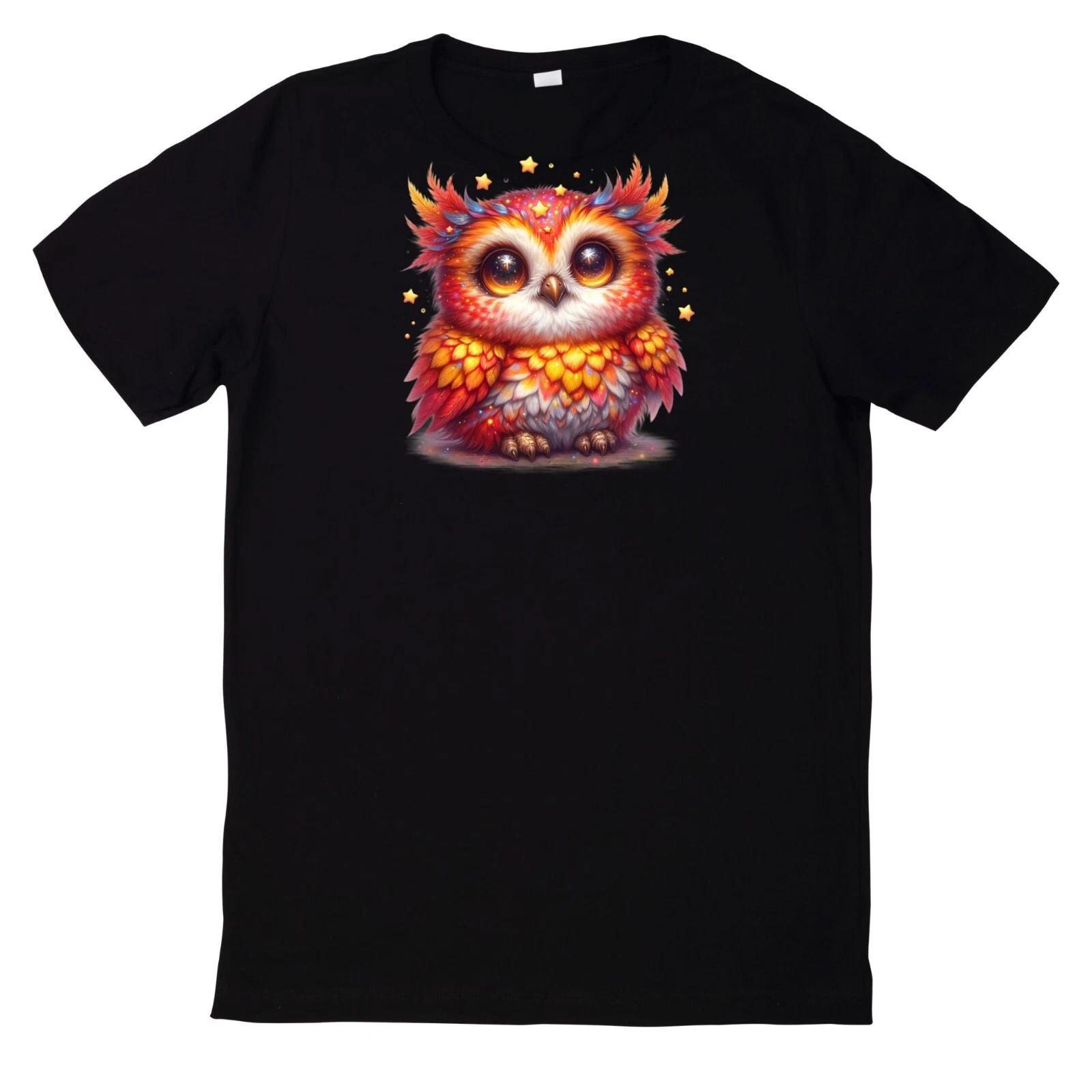 T-Shirt Niedliche Glitzernde süße Eule XXXXL