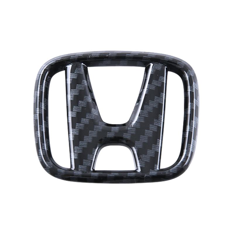 

42*50ММ Наклейка с логотипом эмблемы центра рулевого колеса автомобиля Аксессуары для Honda CRV HRV Civic Accord Fit Jazz City Odyssey Carbon Fiber