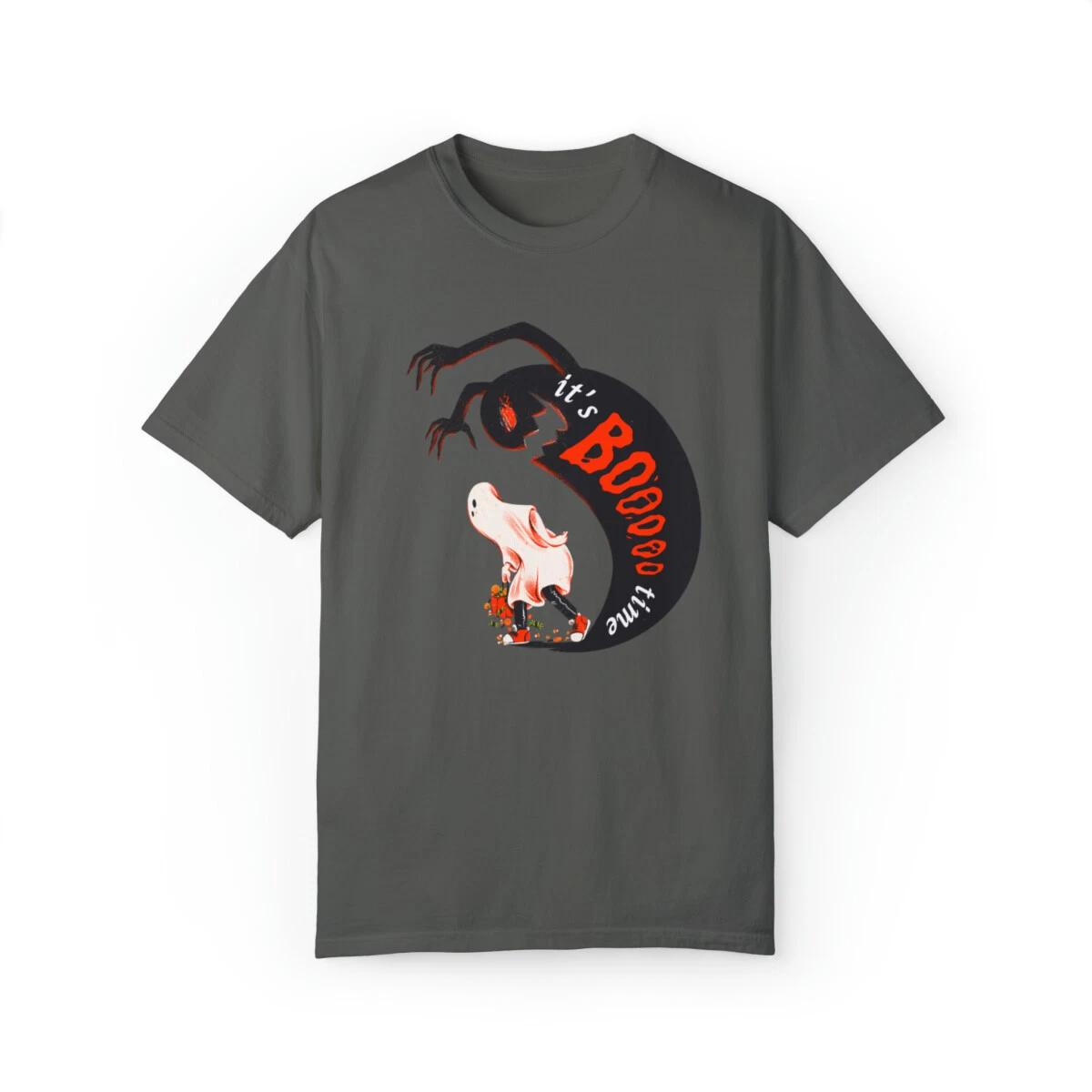 It s Boo Time Halloween T-Shirt, Ghost Ghoul Shirt, Halloween Shirt for Men S