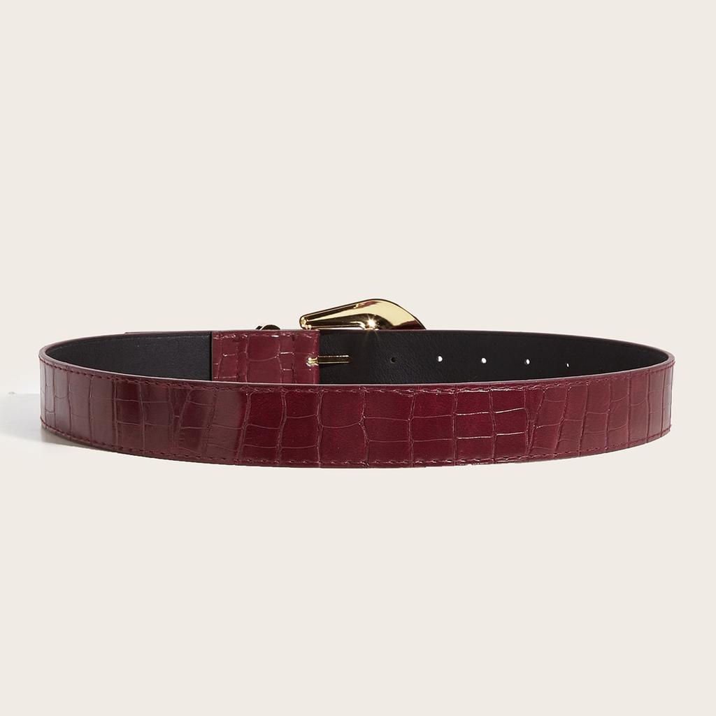 Metal Clasp PU Leather Waist Belt for Women Lady Waist Sash Stylish Clothing Accessory Birthday Gift Various Color
