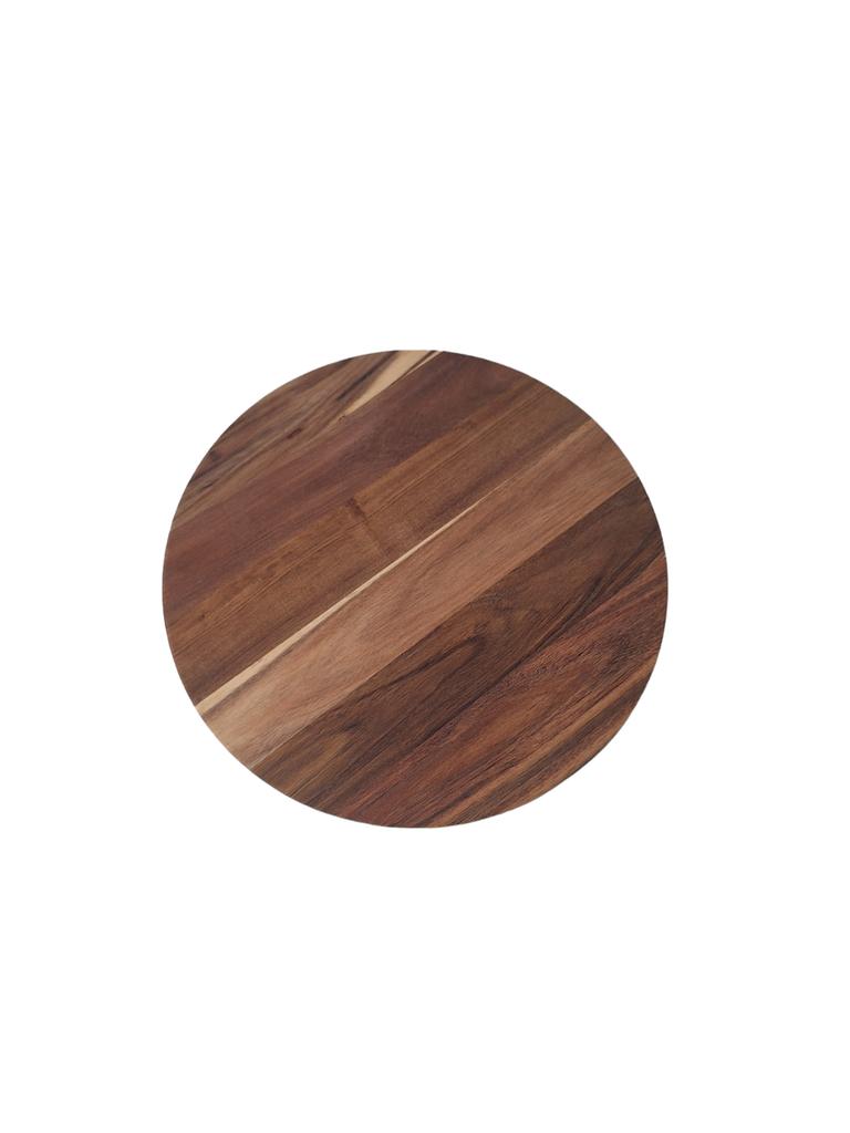TURNING BOARD 35 Cm WOODEN PIZZA PLATE CHEESE SERVING PLATE