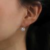 Huitan Luxury Solitaire Cubic Zirconia Drop Earrings for Women Simple and Elegant Female Accessories Fashion Versatile Jewelry