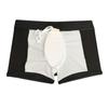 Herren-Badehose, passend für sexy Badebekleidung, Strandkleidung, Bräunen, Surfen, schwarze Blume