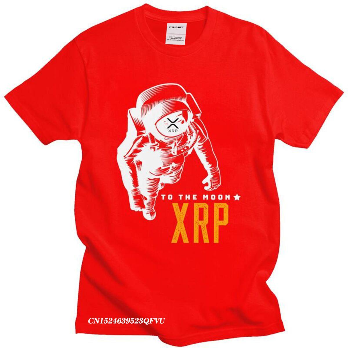 

Cool Amazing Ripple XRP Moon T Shirts Unisex Streetwear Unisex Bitcoin Crypto T Shirt Streetwear Tee Oversized Cotton Tshirt Harajuku S