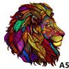 Adult Animal Wooden Puzzle Round Peacock and Bird Wooden Puzzle Children's Puzzle Toy Festival Gift Fox Shape Jigsaw Puzzles