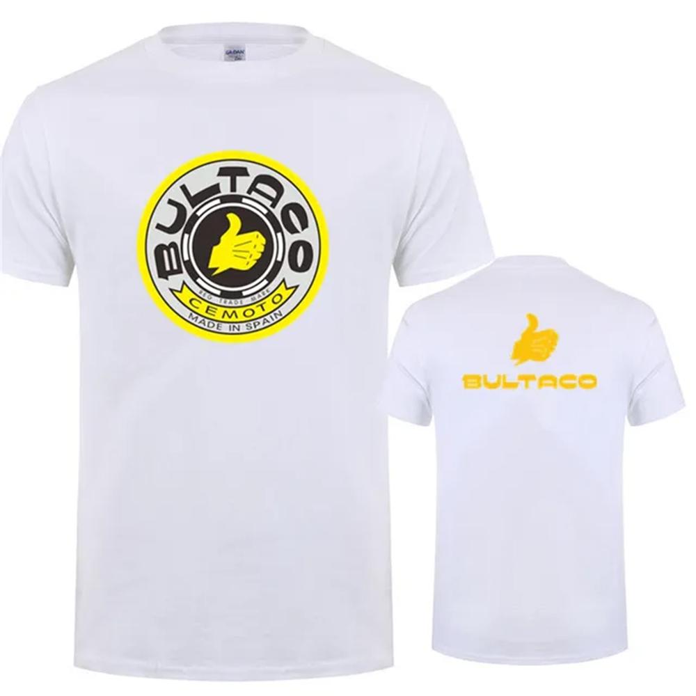Summer Round Neck 3D Bultaco Cemoto Motorcycles Print Top Fashionable Casual Short Sleeved Men's T-shirts