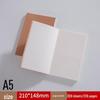 A5 Kraft Paper Notebook: Blank/Lined, B5 Notepad, Foldable Sketchbook for Students