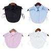 Solid Color Detachable Faux Collar Adjustable Cotton Half Shirts False Collar