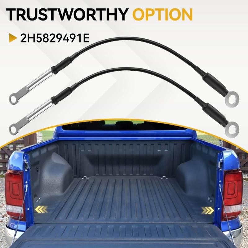 Wire Rope Rear Gate Support Cable 2H5829491C 2H5829491E for 2010-2022 Pickup Use with Protective Outer Sleeve Build
