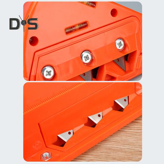 Gips-carton teșit gips-carton cu tăiere rapidă Rindea manuală Mâner ergonomic Instrument de rindeluit pentru plăci de gips-carton de 45/60 de grade, utilizat pe scară largă, cu lame ascuțite