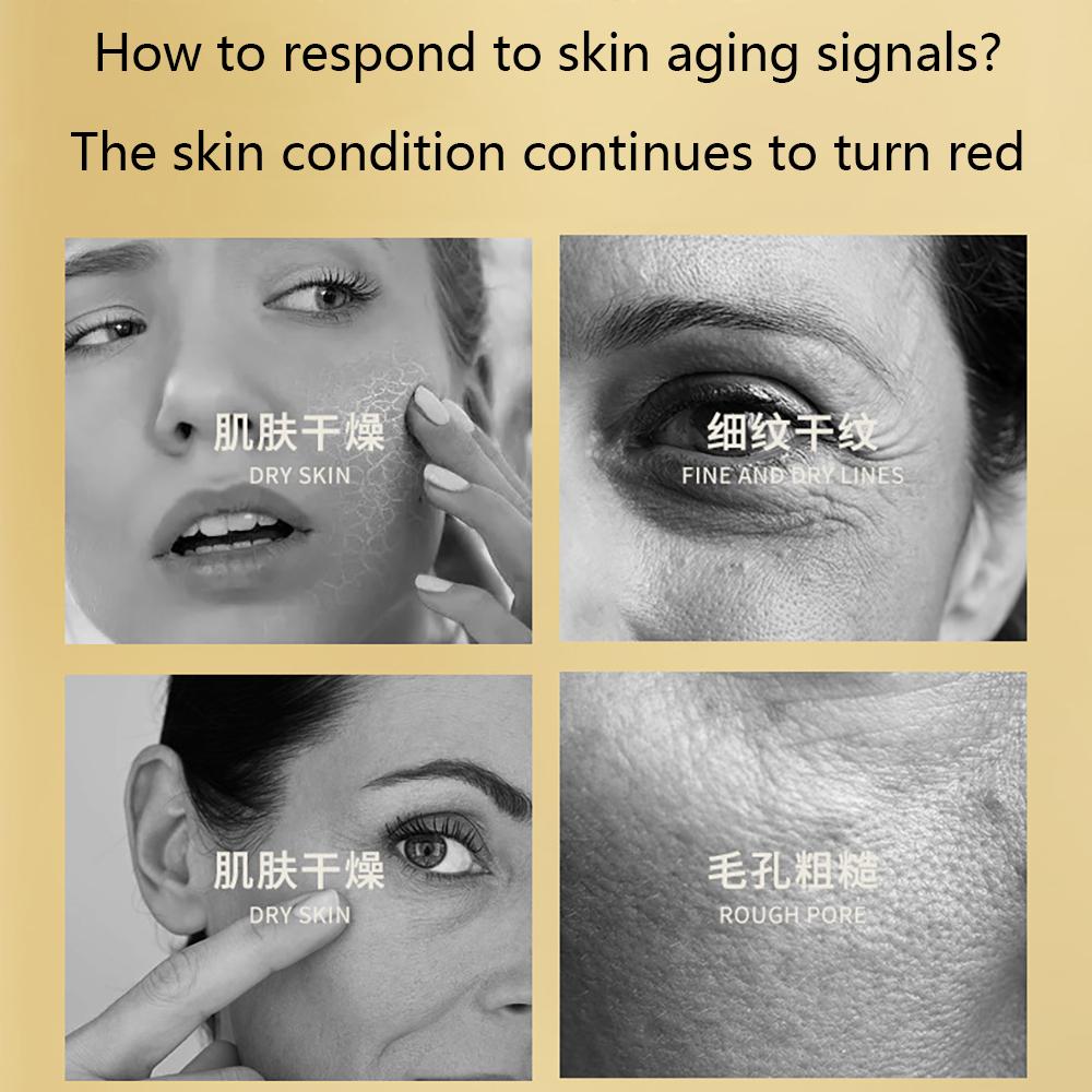 Peony Gold Hexapeptide Anti Wrinkle Firming Essence Facial Care Attenuate Fine Lines Forehead Lines Face Serum Skincare products