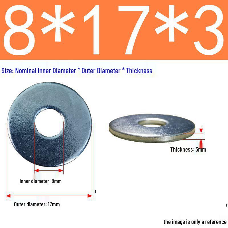 Galvanized Flat Metal Washer Spacer M3-M60