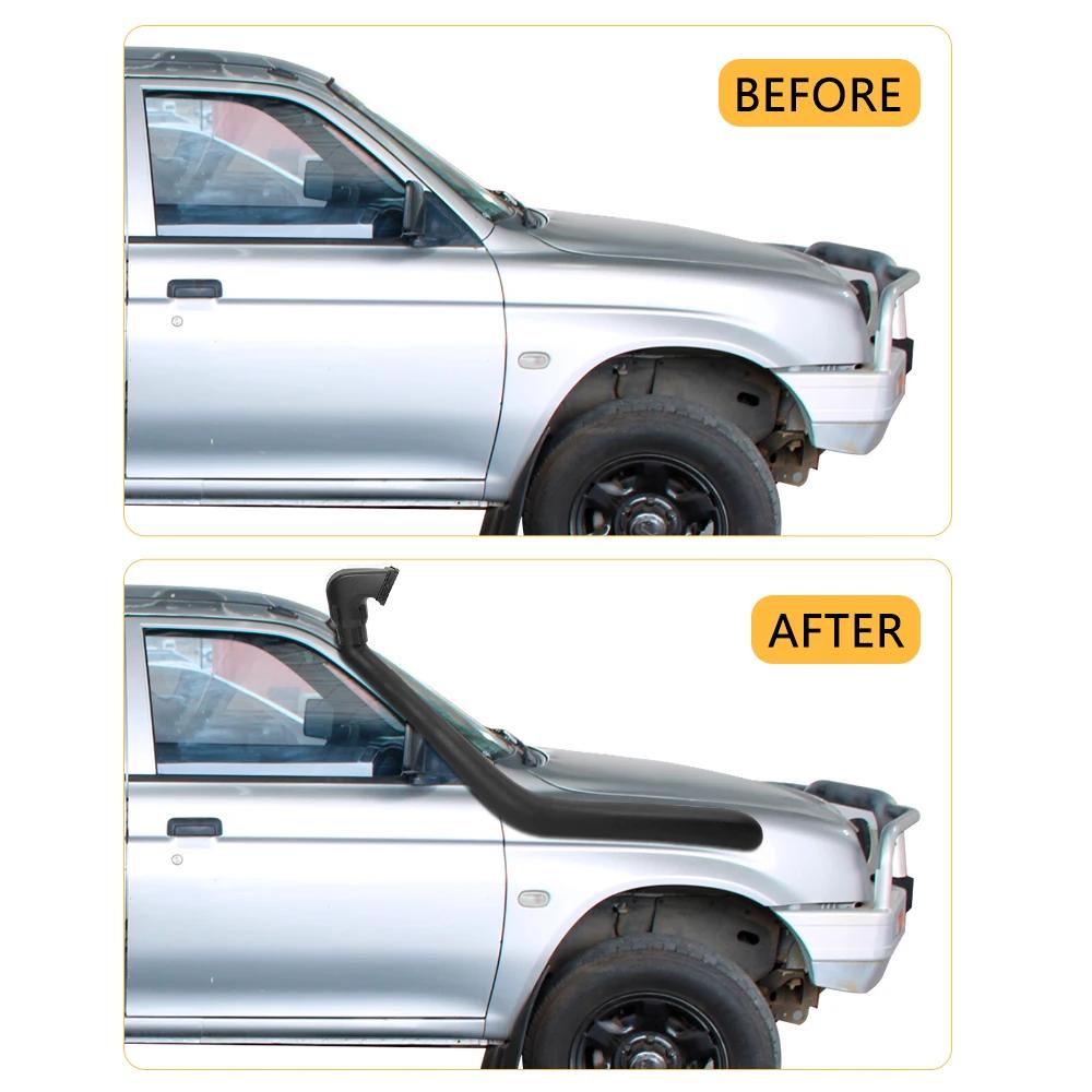 Air Ram Intake Snorkel Kit for Mitsubishi Triton MK Series L200 1996 1997 1998 1999 2000 2001 2002 2003 2004 2005 Matte Black