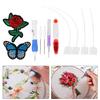 Punch Needle Set Embroidery Stitching Craft Tool TPR Handle DIY Sewing Threading Device