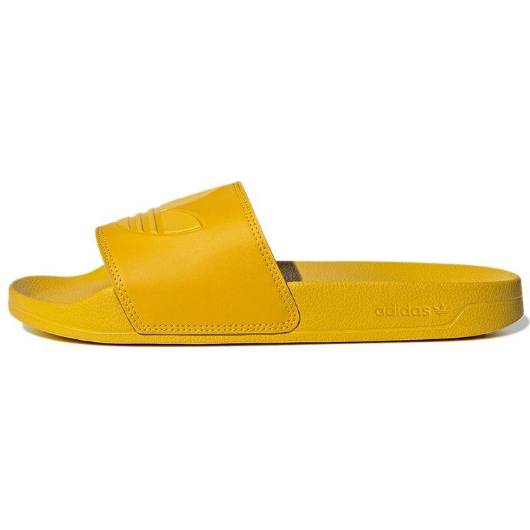 Adidas Originals Adilette Lite Simple Slip-On Rubber Sole Non-Slip Slide Sandals Unisex Sandals Misty-Yellow GX8893