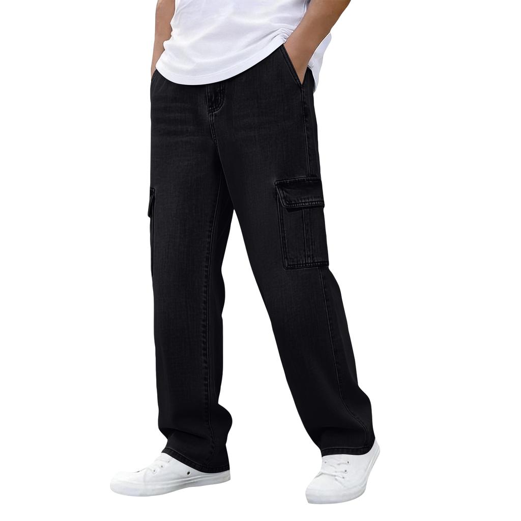 Men's Color Casual Jeans with Pockets for Everyday Wear