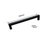 Black And Silver Modern Drawer Handles With Satin Texture For Wardrobes And Kitchen Cupboards