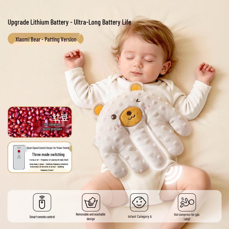 

Дитячий заспокоювач для сну - Заспокійлива долонька з поплескуванням - Допомагає заколисати дитину до самостійного сну для немовлят від 2 місяців.