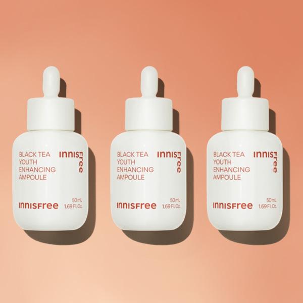 Innisfree Jugendfördernde Schwarztee-Ampulle [Großes Fassungsvermögen] 50 ml (3 Geben Sie ein)