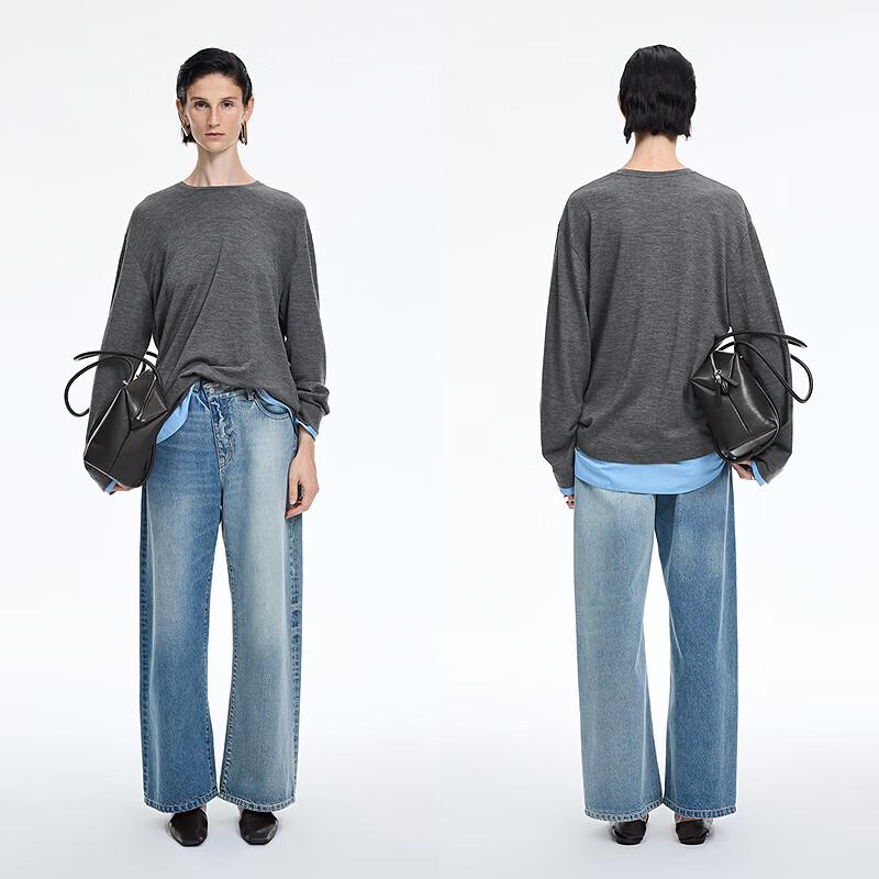 JNBY 2026 Spring Round Neck Loose Sweatshirt