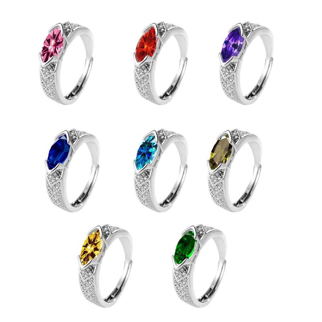 Adjustable Moissanites Diamonds Rings Decoration for Trendy Women Promoting Elegant Styles and Healthy Mood Wear