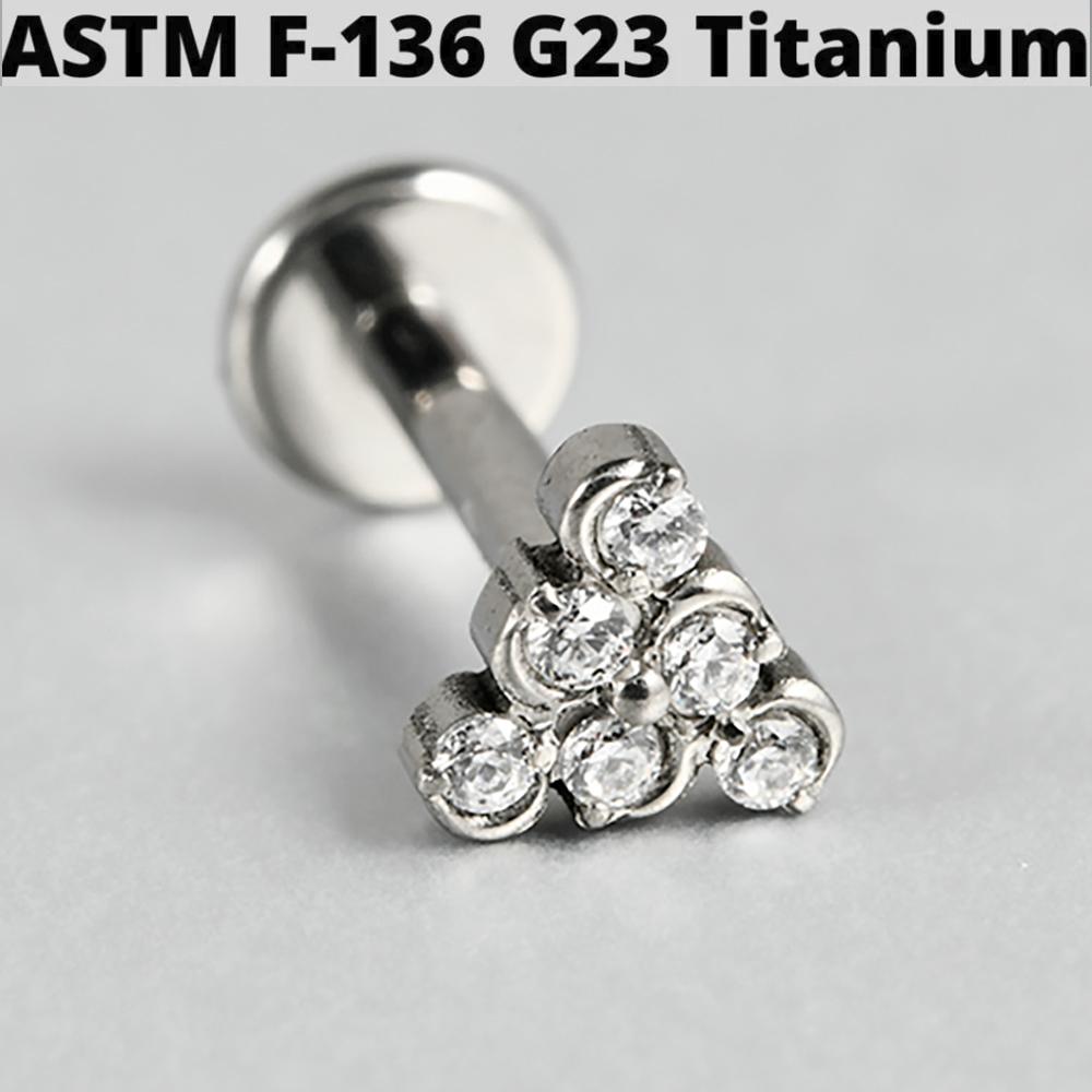 1PC G23 Titanium Butterfly Internal Thread Labret Lip Rings Cross Snake Ear Cartilage Tragus Helix Earring Lobe Piercing Jewelry