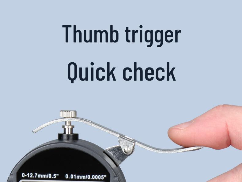 HEMUELE Digital Micrometer Caliper for Measuring Film, Paper, Leather, and Tubes