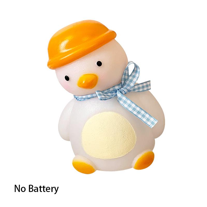 

Warm Night Lamp Light Cute Cartoon Little Yellow Duck Shaped Powered Battery